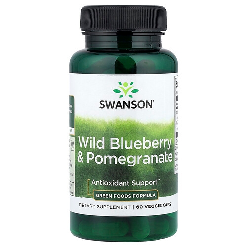 Swanson Vitamins Wild Blueberry Pomegranate 60 Veggie Caps product image