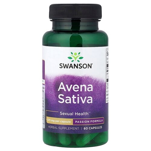 Swanson Vitamins Avena Sativa 60 Capsules 575 Mg Per Capsule product image