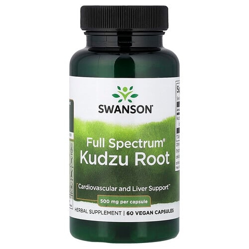 Swanson Vitamins Full Spectrum Kudzu Root 500 Mg 60 Vegan Capsules product image