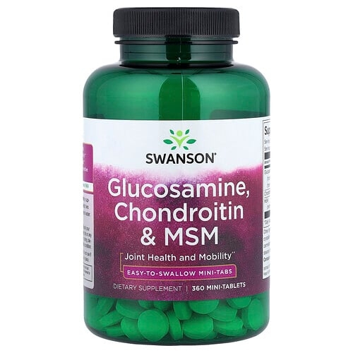 Swanson Vitamins Glucosamine Chondroitin Msm 360 Mini Tablets product image