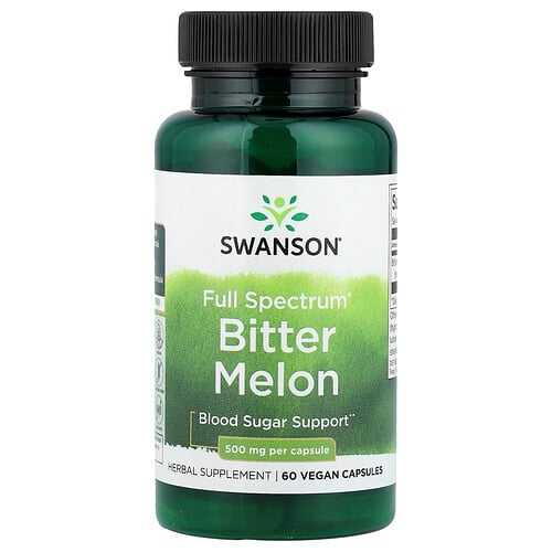 Swanson Vitamins Full Spectrum Bitter Melon 500 Mg 60 Vegan Capsules product image
