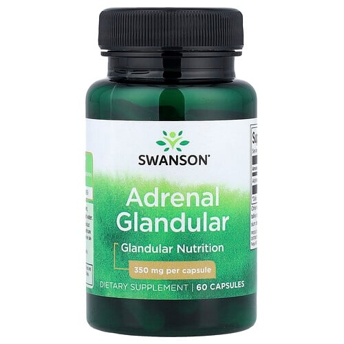 Swanson Vitamins Adrenal Glandular 350 Mg 60 Capsules product image