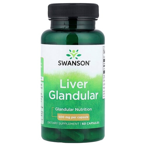 Swanson Vitamins Liver Glandular 500 Mg 60 Capsules product image