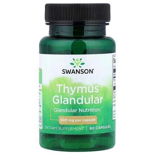 Swanson Vitamins Thymus Glandular 500 Mg 60 Capsules product image
