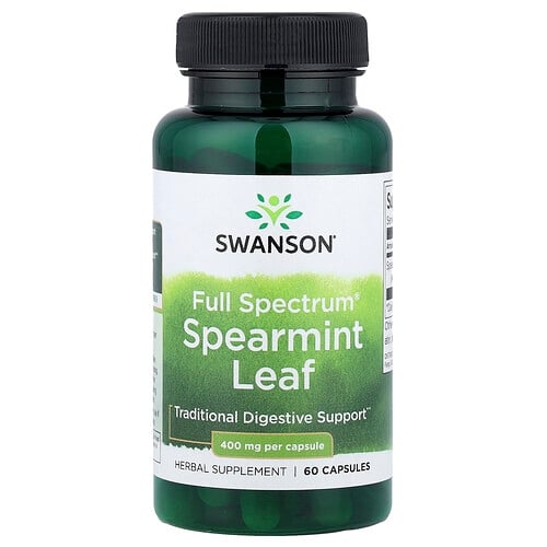 Swanson Vitamins Full Spectrum Spearmint Leaf 400 Mg 60 Capsules product image