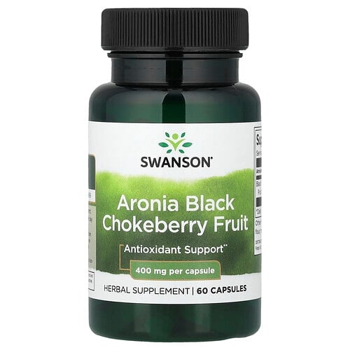 Swanson Vitamins Aronia Black Chokeberry Fruit 400 Mg 60 Capsules product image