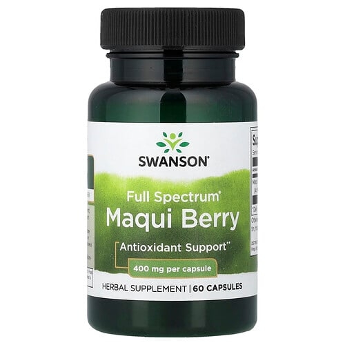 Swanson Vitamins Full Spectrum Maqui Berry 400 Mg 60 Capsules product image