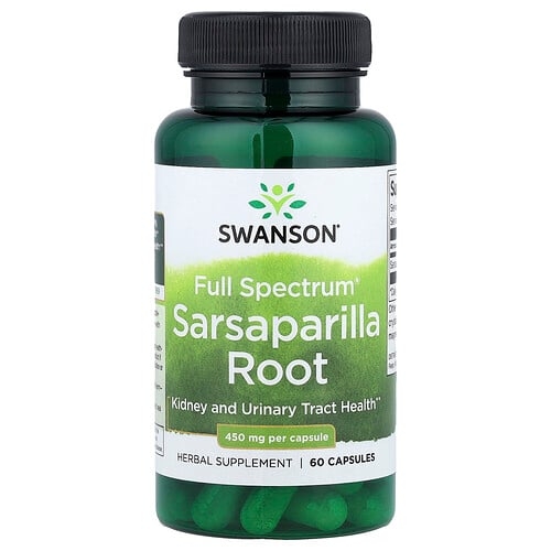 Swanson Vitamins Full Spectrum Sarsaparilla Root 450 Mg 60 Capsules product image