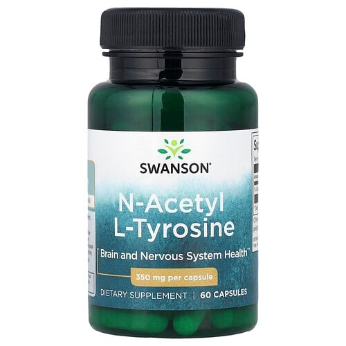 Swanson Vitamins N Acetyl L Tyrosine 350 Mg 60 Capsules product image