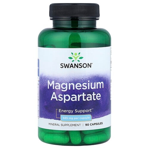 Swanson Vitamins Magnesium Aspartate 685 Mg 90 Capsules product image