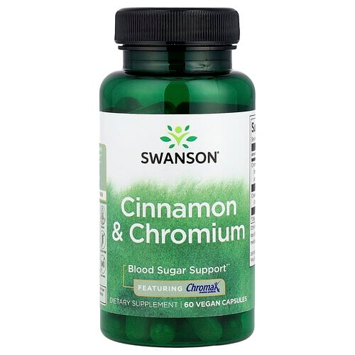 Swanson Vitamins Cinnamon Chromium 60 Vegan Capsules product image