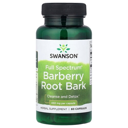 Swanson Vitamins Full Spectrum Barberry Root Bark 450 Mg 60 Capsules product image