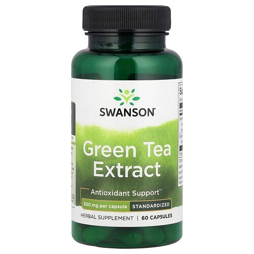 Swanson Vitamins Green Tea Extract 500 Mg 60 Capsules product image