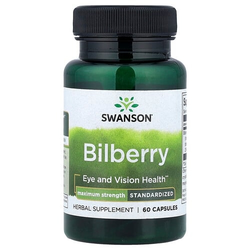 Swanson Vitamins Bilberry Standardized 60 Capsules 250 Mg Per Capsule product image