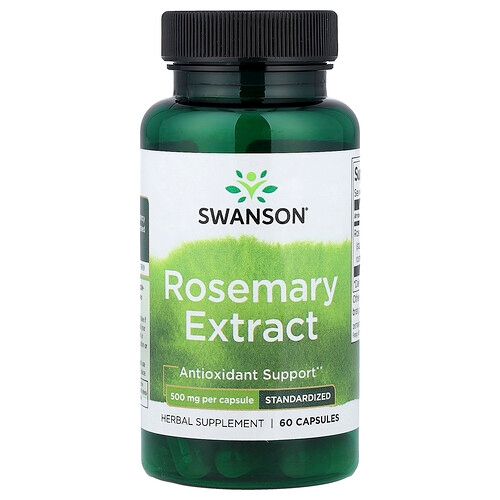 Swanson Vitamins Rosemary Extract Standardized 500 Mg 60 Capsules product image