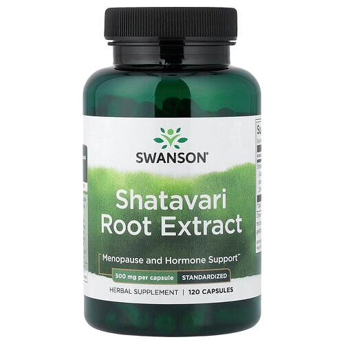 Swanson Vitamins Shatavari Root Extract Standardized 500 Mg 120 Capsules product image