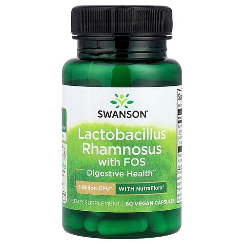 Swanson Vitamins Lactobacillus Rhamnosus With Fos 60 Vegan Capsules product image