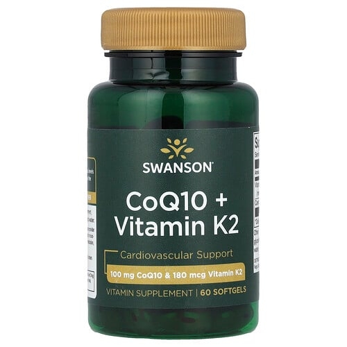 Swanson Vitamins Coq10 Vitamin K2 60 Softgels product image