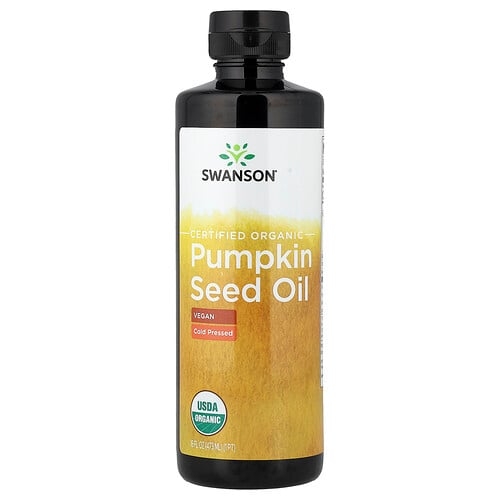 Swanson Vitamins Certified Organic Pumpkin Seed Oil 16 Fl Oz 473 Ml product image