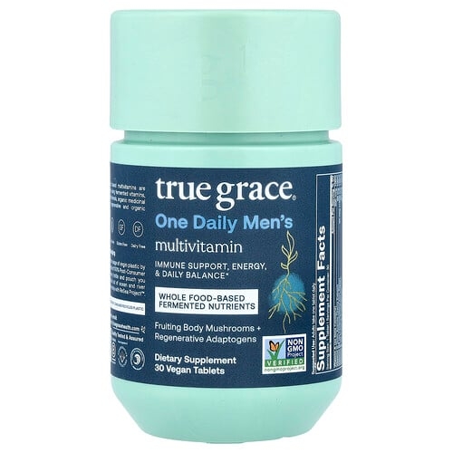 True Grace One Daily Men S Multivitamin 30 Vegan Tablets product image
