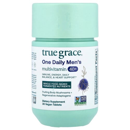 True Grace One Daily Men S Multivitamin 40 30 Vegan Tablets product image