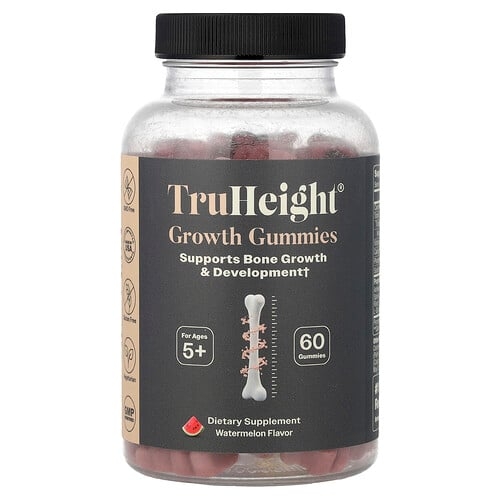 Truheight Growth Gummies For Ages 5 Watermelon 60 Gummies product image
