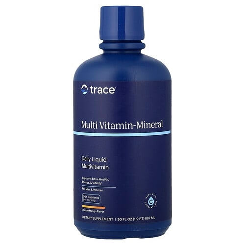 Trace Liquid Multi Vitamin Mineral For Men Women Orange Mango 30 Fl Oz 887 Ml product image