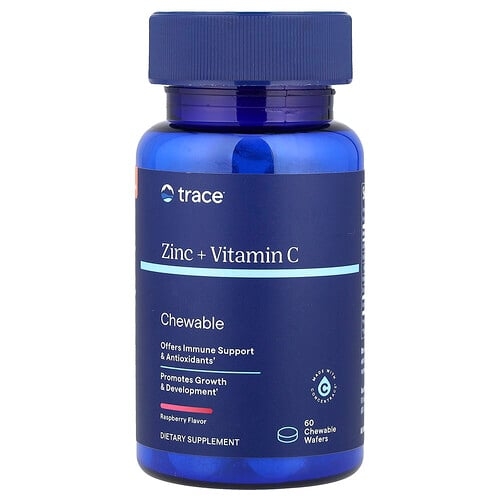 Trace Zinc Vitamin C Chewable Raspberry 60 Chewable Wafers product image