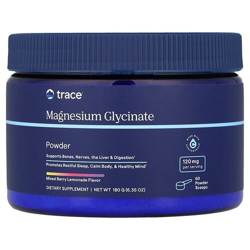 Trace Magnesium Glycinate Powder Mixed Berry Lemonade 6 35 Oz 180 G product image
