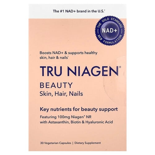 Tru Niagen Beauty Skin Hair Nails 30 Vegetarian Capsules product image