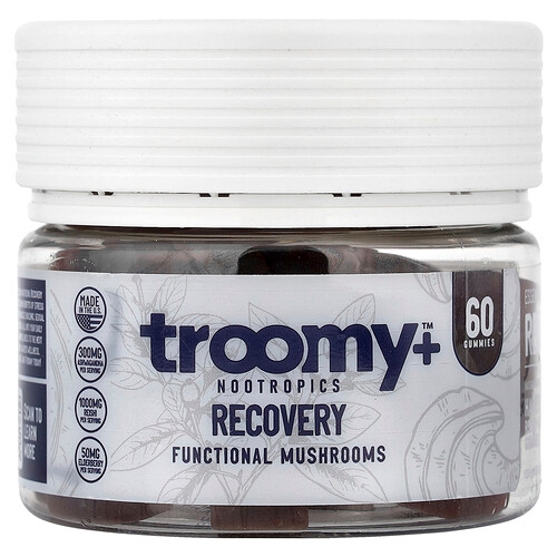 Troomy Nootropics Recovery Functional Mushrooms Gummies Harvest Berry Acai 60 Gummies product image