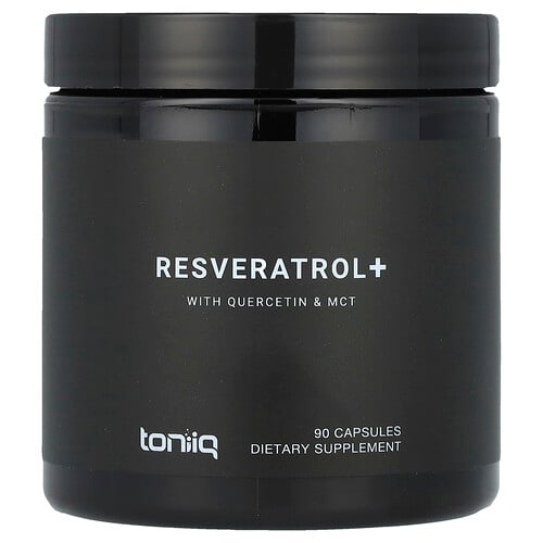 Toniiq Resveratrol With Quercetin Mct 90 Capsules product image