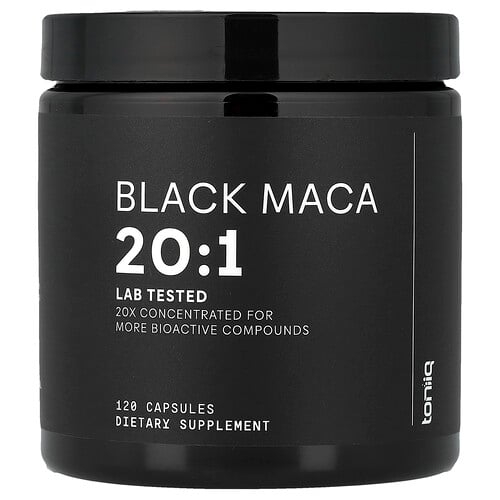 Toniiq Black Maca 20 1 120 Capsules 666 Mg Per Capsule product image