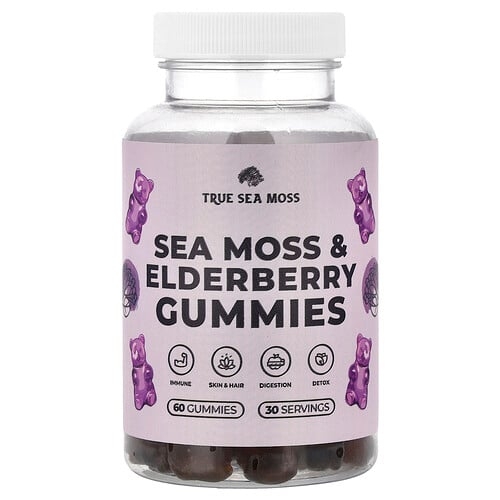 True Sea Moss Sea Moss Elderberry Gummies 60 Gummies product image