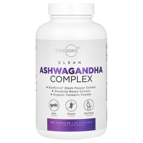 Typezero Clean Ashwagandha Complex 180 Capsules product image