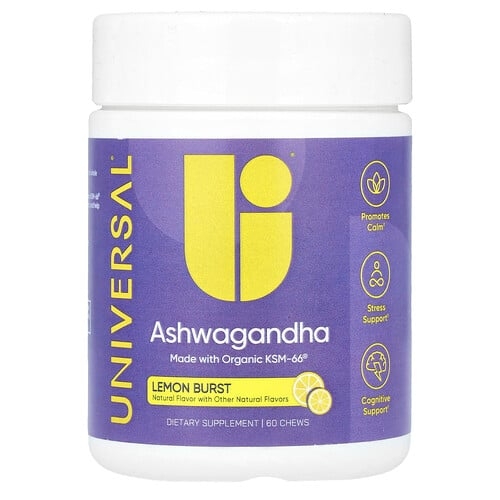 Universal U Ashwagandha Lemon Burst 60 Chews product image