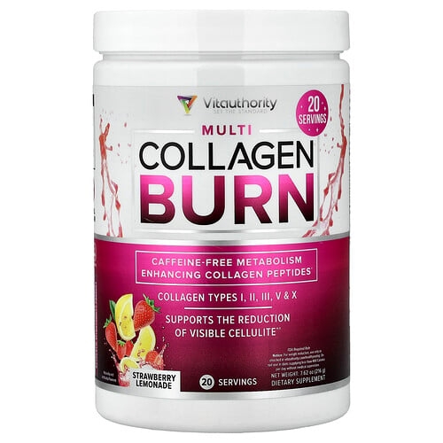 Vitauthority Multi Collagen Burn Strawberry Lemonade 7 62 Oz 216 G product image