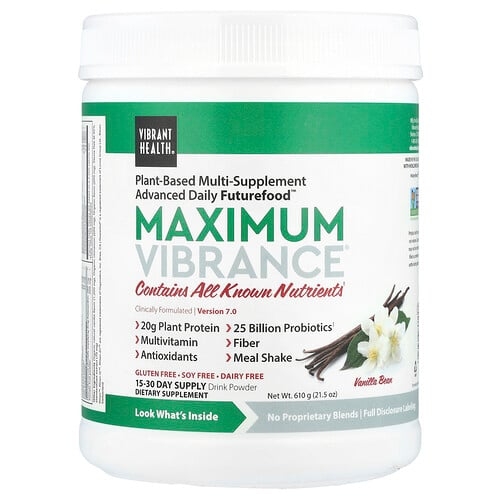 Vibrant Health Maximum Vibrance Version 7 0 Vanilla Bean 21 5 Oz 610 G product image