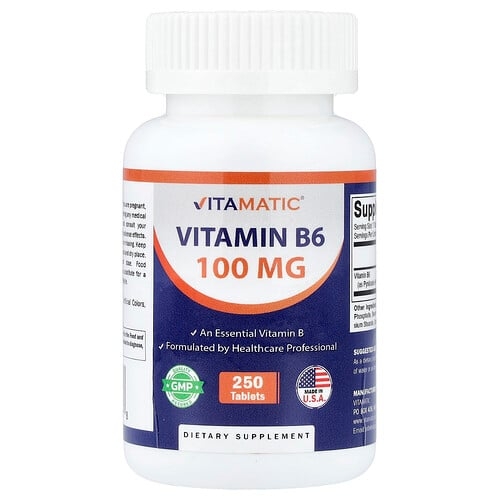 Vitamatic Vitamin B6 100 Mg 250 Tablets product image