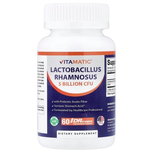 Vitamatic Lactobacillus Rhamnosus 60 Drcaps Hypromellose Capsules product image