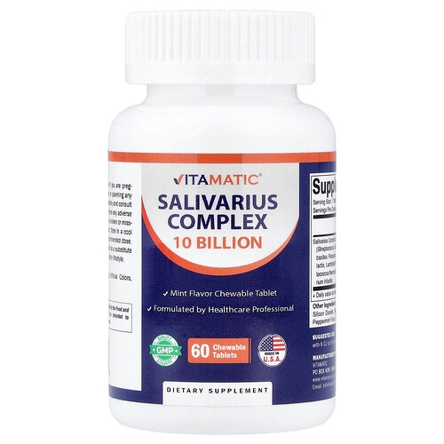 Vitamatic Salivarius Complex Mint 60 Chewable Tablets product image