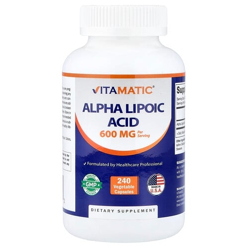 Vitamatic Alpha Lipoic Acid 240 Vegetable Capsules 300 Mg Per Capsule product image
