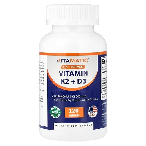 Vitamatic Vitamin K2 D3 120 Tablets product image