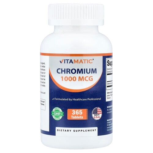 Vitamatic Chromium 1 000 Mcg 365 Tablets product image