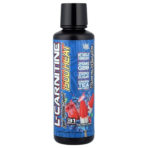 Vmi Sports L Carnitine 1500 Heat Patriot Pop 16 Fl Oz 473 Ml product image