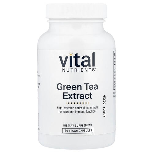 Vital Nutrients Green Tea Extract 120 Vegan Capsules 275 Mg Per Capsule product image