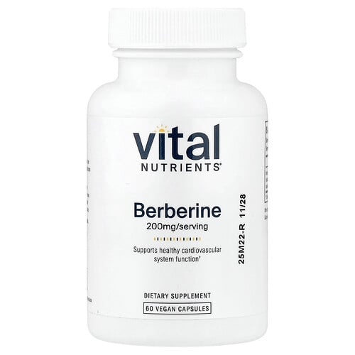 Vital Nutrients Berberine 200 Mg 60 Vegan Capsules product image