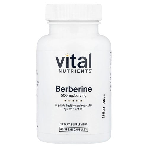 Vital Nutrients Berberine 500 Mg 60 Vegan Capsules product image
