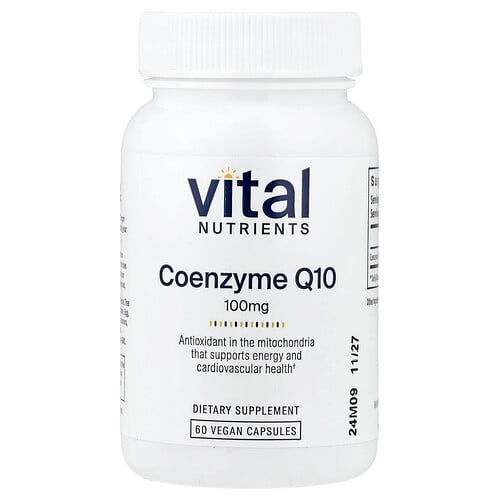 Vital Nutrients Coenzyme Q10 100 Mg 60 Vegan Capsules product image