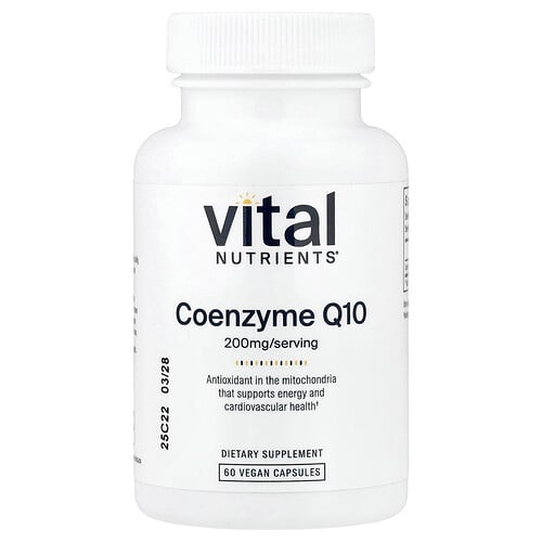 Vital Nutrients Coenzyme Q10 200 Mg 60 Vegan Capsules product image